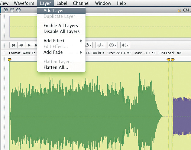 Audiofile engineering wave editor