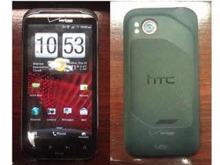 HTC Vigor snapped with US network logo