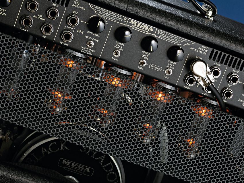 It's all fairly self-explanatory around the back. Some amps don't have this many controls on the front!