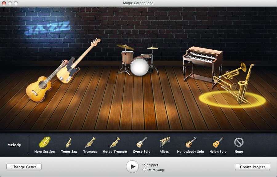 Magic GarageBand is strictly for beginners