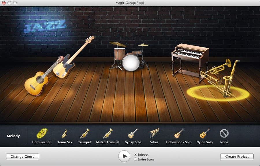 Magic GarageBand is strictly for beginners