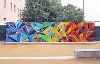 geometric street art