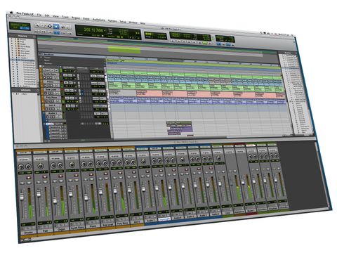 Pro Tools' interface has been given a facelift.