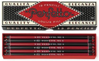 A boxed set of double-ended pencils, inpired by Fili's own collection of vintage Italian pencil boxes