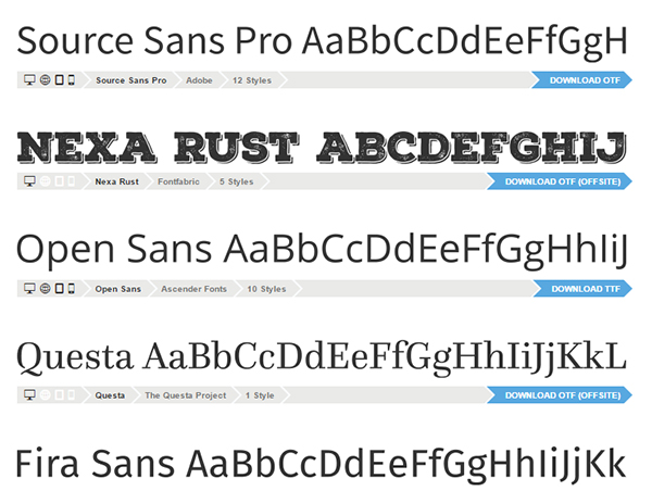 Font Squirrel will point you towards the best fonts