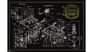 Steez Decks technical drawing wall art