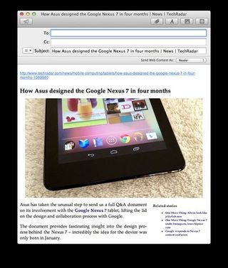 Safari share page in Reader view