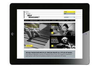 Help Musicians UK, by hat-trick design