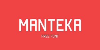 Free font: Manteka