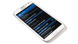 Samsung GALAXY Note II security settings