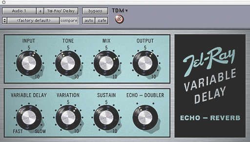 Another G Rack effect is the Tel-Ray Variable Delay, which is modelled excellently