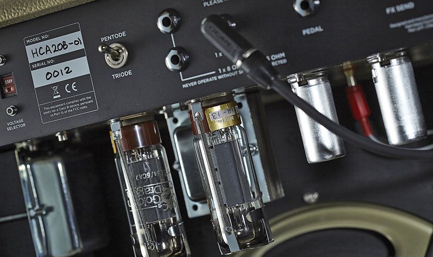 A pair of cathode-biased EL34s spit out around 20 watts