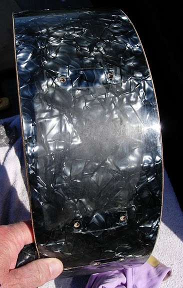 The wrap before cleaning