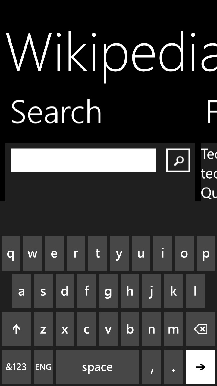 Wikipedia for Windows Phone 8