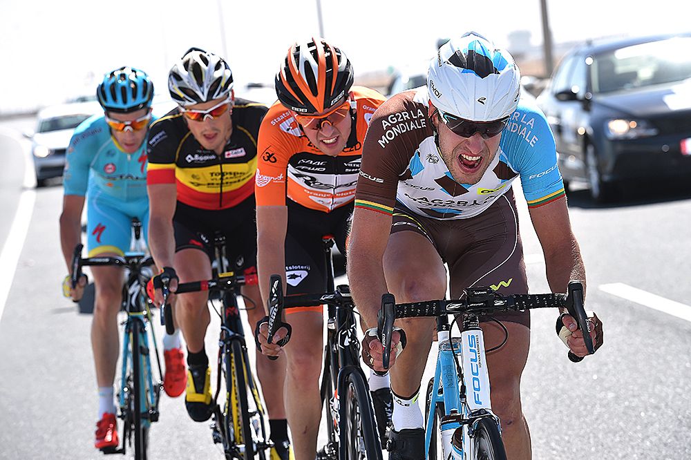 The day's decisive breakaway during stage 2