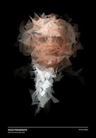 Dead Presidents is a series of generative static and motion portraits by Mike Brondbjerg