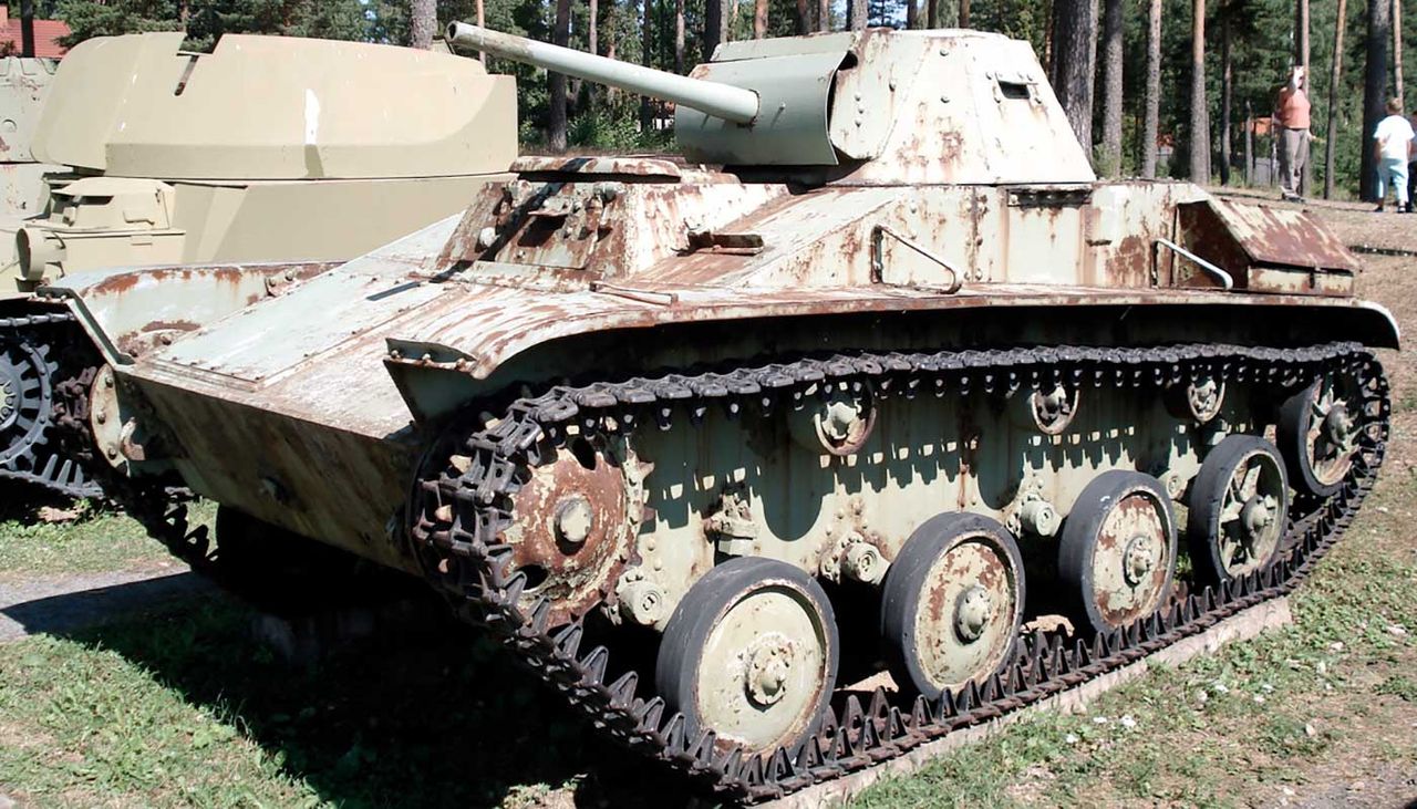 Police have seized a WWII-era tank after a man ran himself an two children over