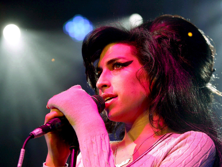 Amy Winehouse performing in 2007.