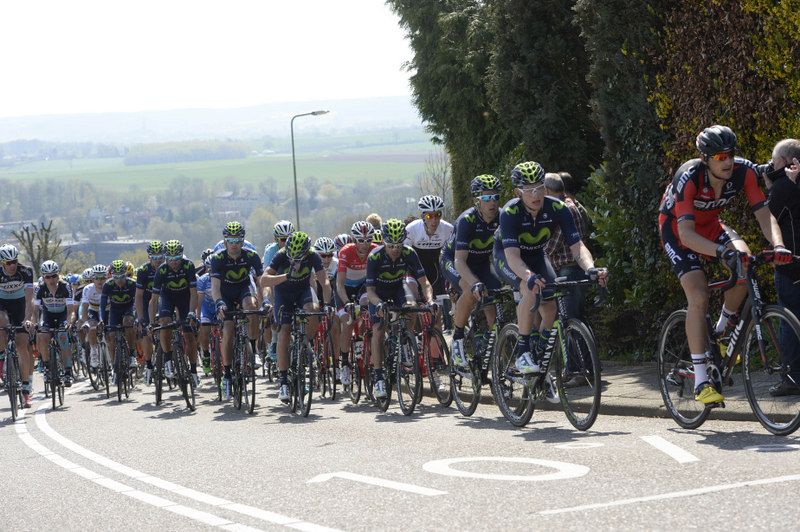 Movistar in the peloton