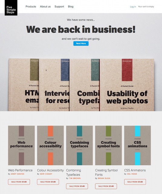 The Five Simple Steps site is fully up and running, with new titles coming soon