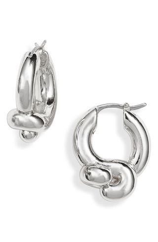 Maeve knotted hoop earrings