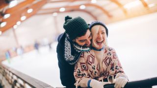 Photograph, Yellow, Smile, Photography, Winter, Headgear, Snow, Happy, Recreation, Love,