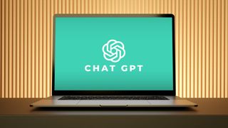 ChatGPT logo on laptop