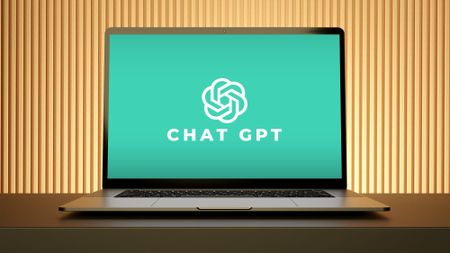 ChatGPT logo on laptop