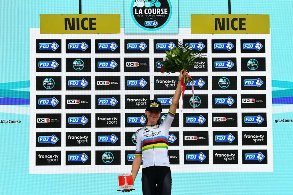 Annemiek van Vleuten wins the combativity award at La Course by Le Tour de France 2020 in Nice