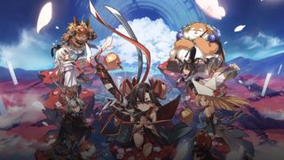 Key art showing Towa and friends posing together