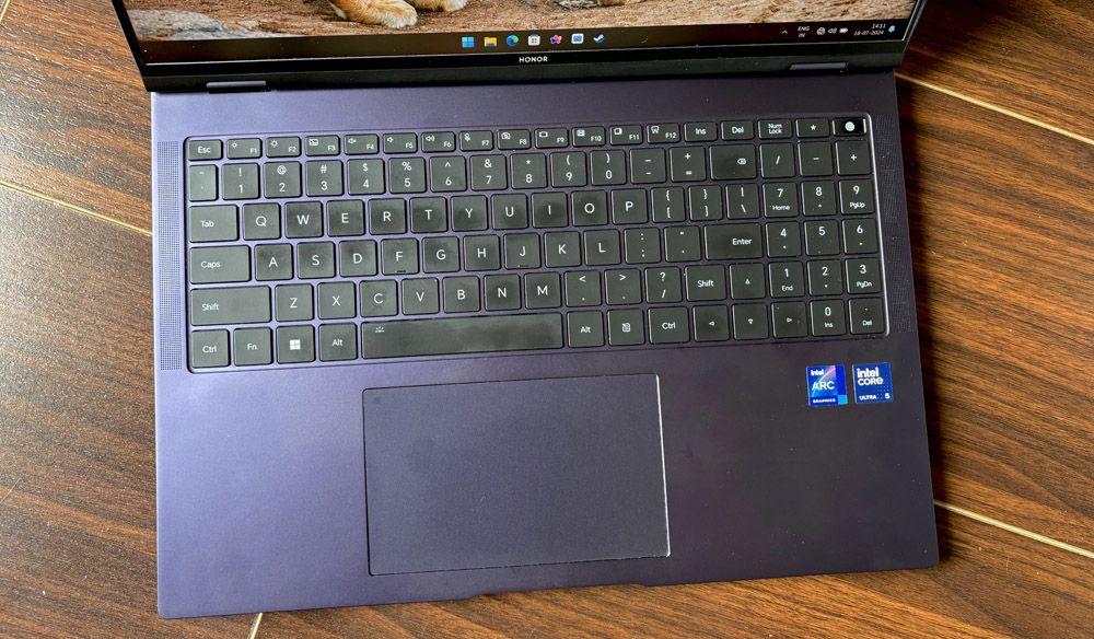 Honor MagicBook Pro 16 on a table