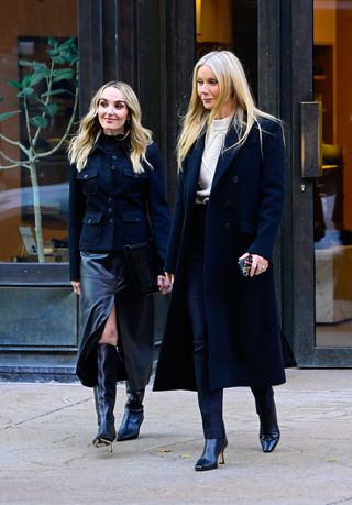 A photo of Gwyneth Paltrow and Saturday Night Live star Chloe Fineman visiting Goop's flagship store in New York City's Meatpacking District.