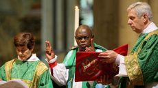 The Archbishop of York presides over a service 
