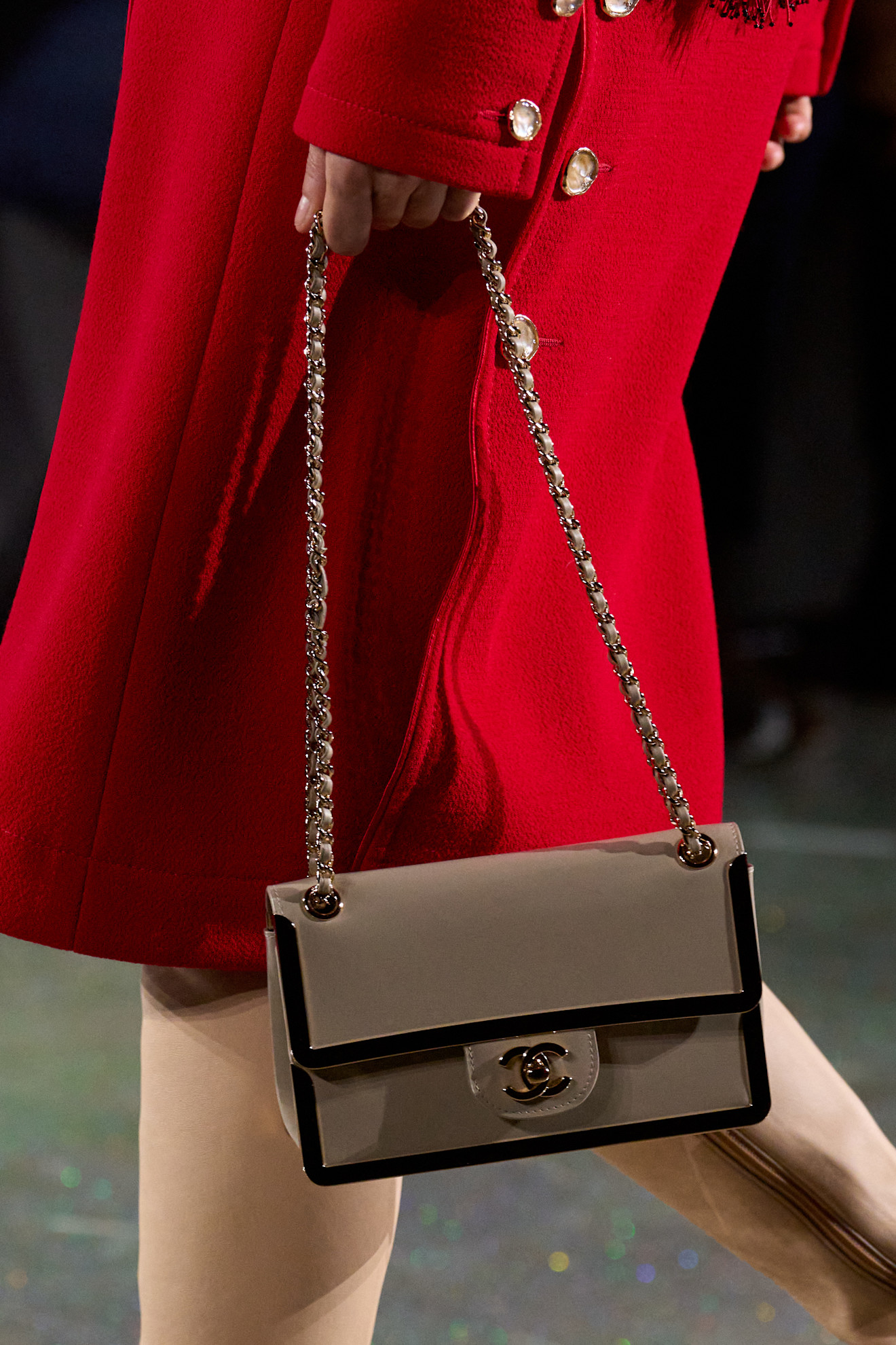 classic bag on the runway of chanel