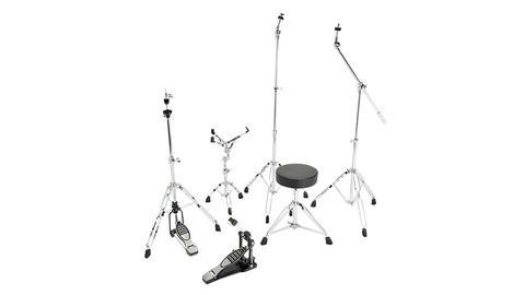 The Gear4Music stands will sit firmly on a stage floor and both pedals operate smoothly and efficiently.