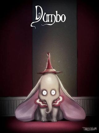 Disney films Tim Burton style: Dumbo