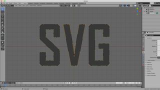 SVG graphic imported into Blender