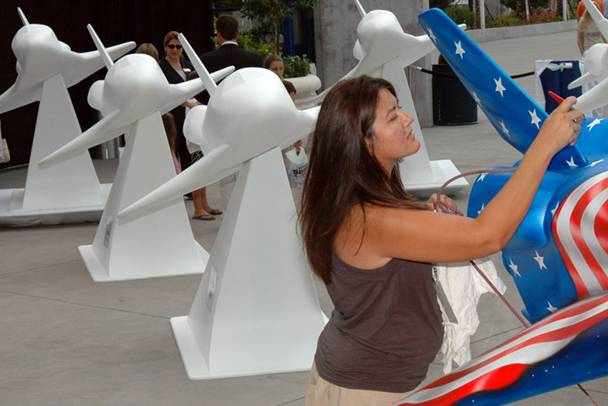 Artistic Endeavours: Space Shuttle Statues to be Painted for Student Scholarships