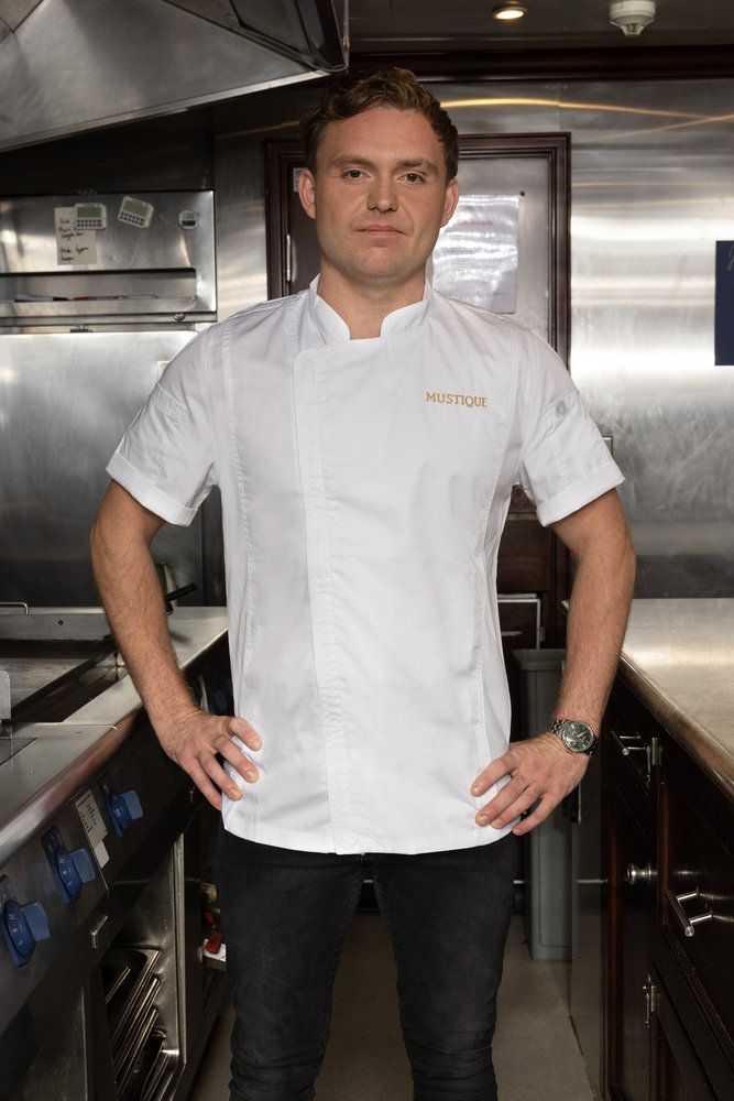 Chef Jack Luby in the galley on Below Deck Mediterranean season 8