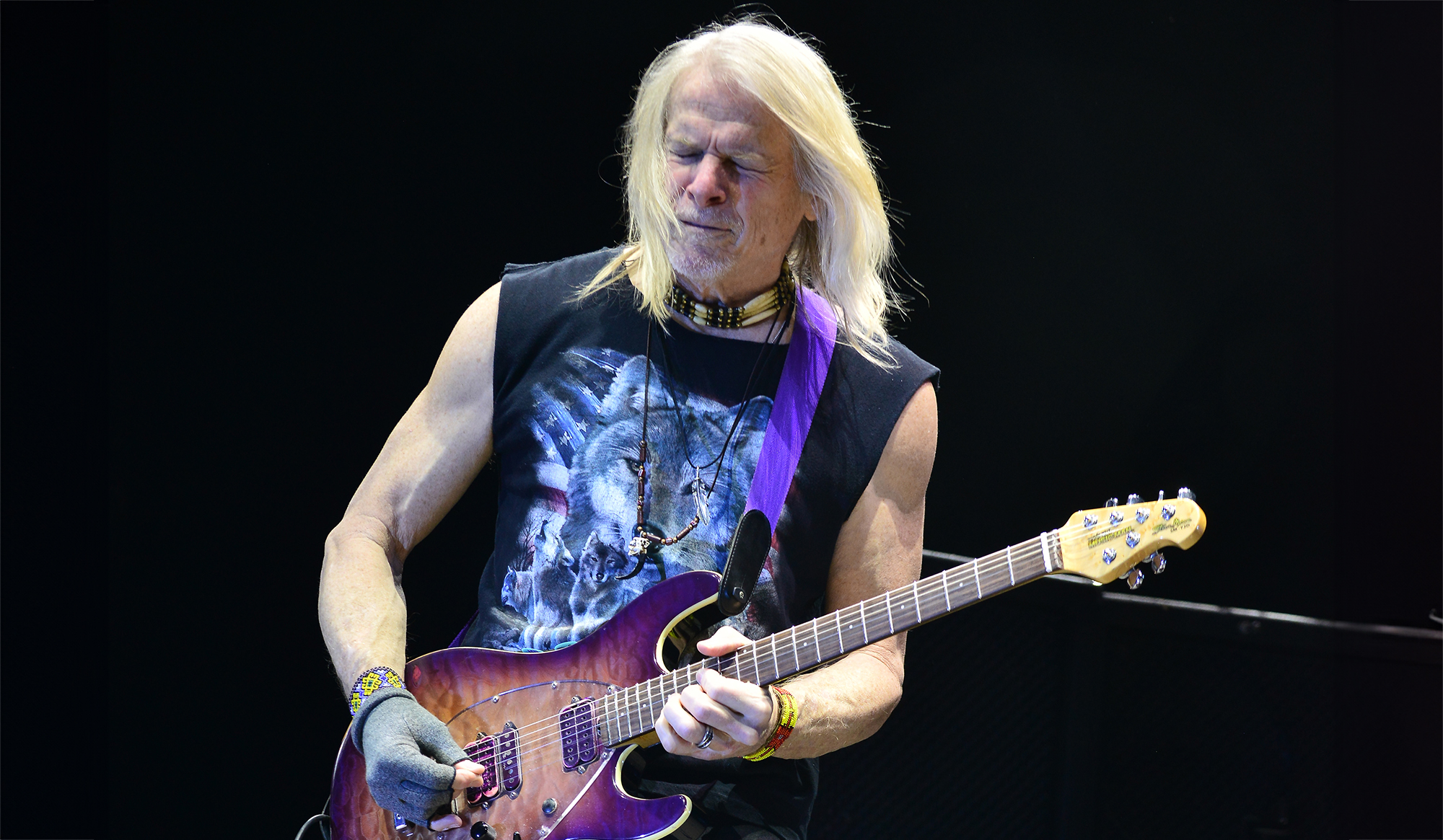 Steve Morse of Deep Purple performs live on stage at Hard Rock Live in the Seminole Hard Rock Hotel & Casino on February 10, 2022 in Hollywood, Florida.