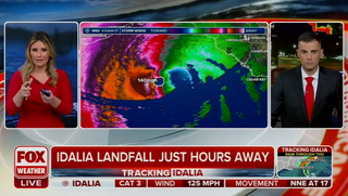 Fox News' simulcast of Fox Weather's Hurrican Idalia coverage