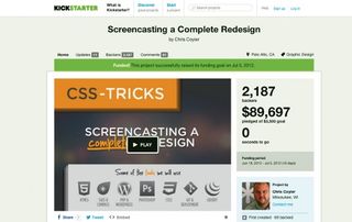 Chris Coyier decided to redesign his site CSS-tricks in public and raised funds via a Kickstarter campaign