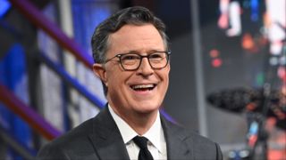 Stephen Colbert hosting CBS' The Late Show