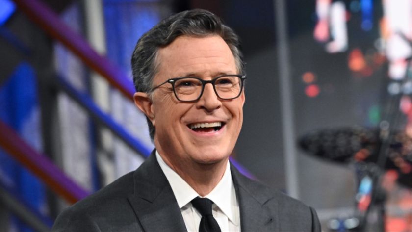 Stephen Colbert hosting CBS&#039; The Late Show