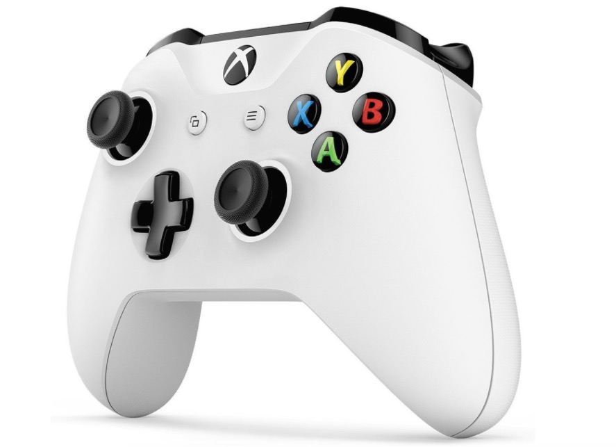 Xbox Wireless Controller at an angle on a white background