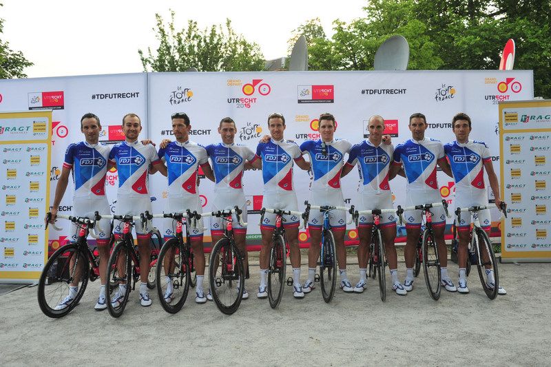 The FDJ team for the 2015 Tour de France