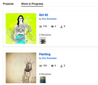 If clients are amenable, Behance's "Work in Progress" section can help you get feedback