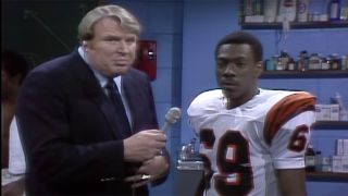 John Madden interviewing Eddie Murphy on Saturday Night Live.