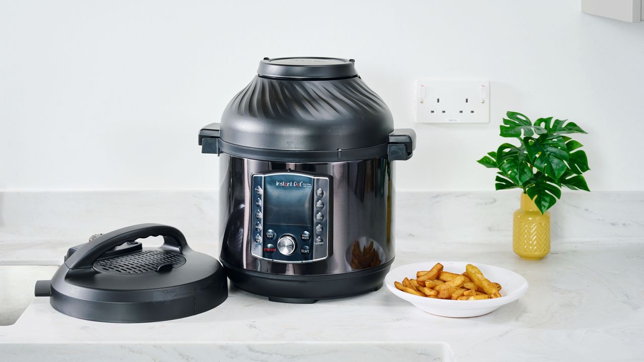 Air fryer on kitchen worktop