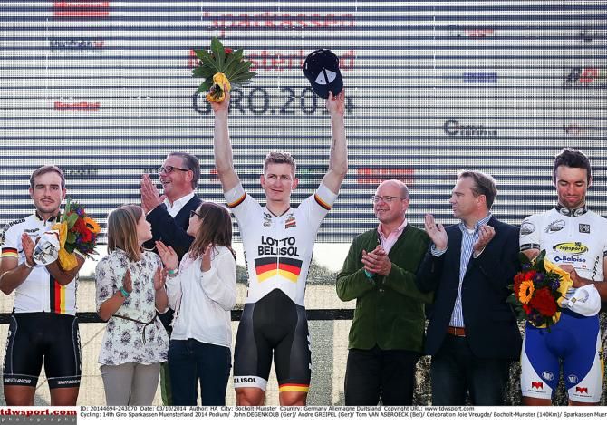 Andre Greipel (Lotto Belisol) wins M&uuml;nsterland